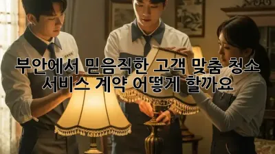 부안에서 믿음직한 고객 맞춤 청소 서비스 계약, 어떻게 할까요?